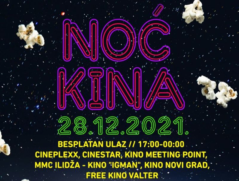 Noć kina: Besplatan ulaz u kina u Sarajevu 28. decembra