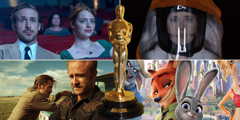 Supercut filmova nominovanih za Oscare 2017.