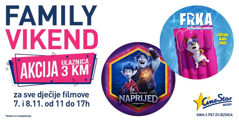 Dječiji filmski hitovi uz Family vikend u CineStaru