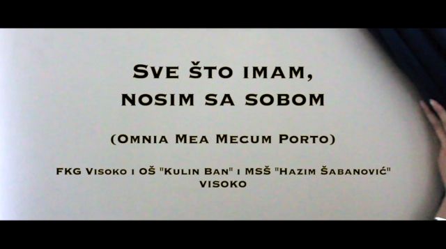 Film mladih iz Visokog: ''Sve što imam, nosim sa sobom''