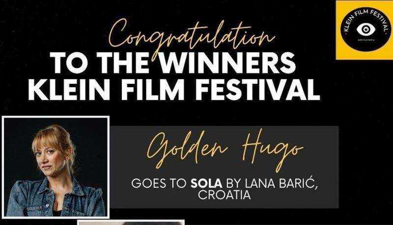 Glavna nagrada Klein Film Festivala filmu “Sola” Lane Barić